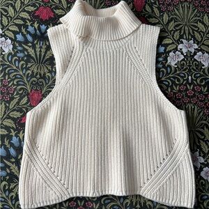 Anthropologie Cream Cowl Neck Sweater